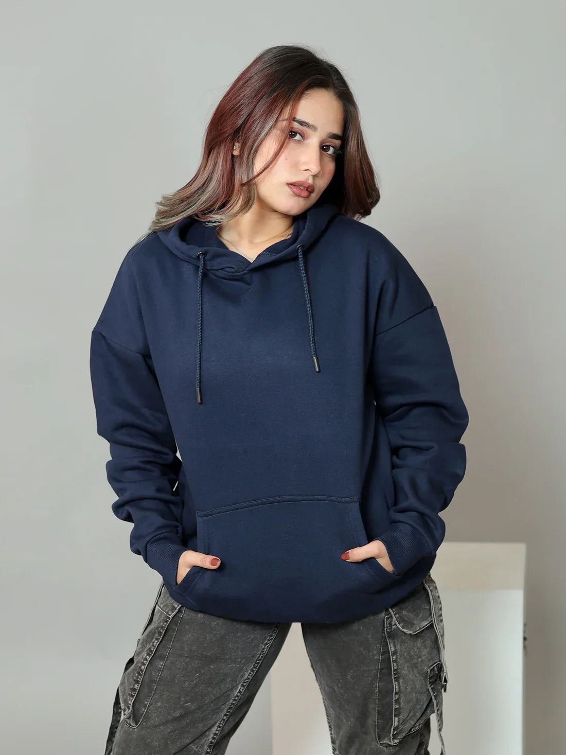 Cavalier Navy Oversized Hoodie PlotArmour Store
