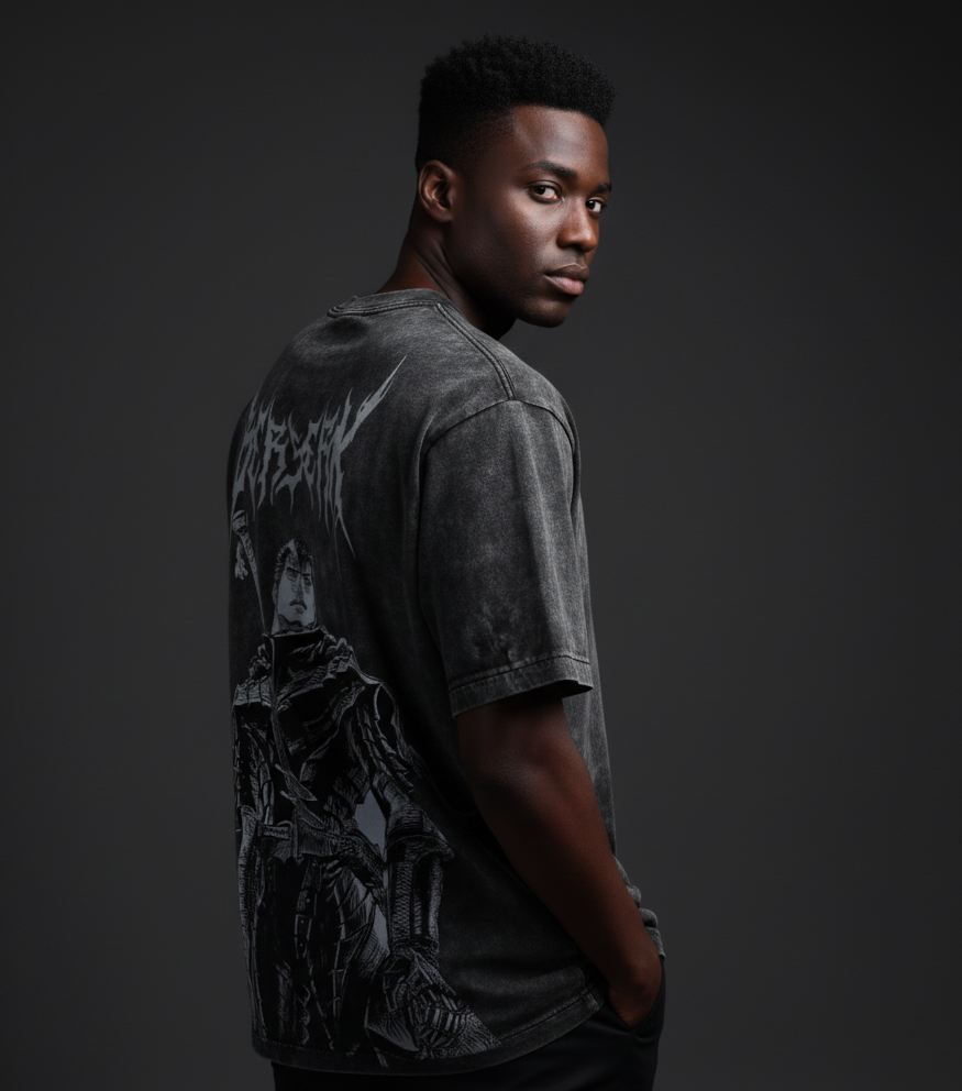 Berserk Acid Wash Oversized Tee Plot Armour