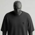 Cavalier Black Terry Oversized Tee