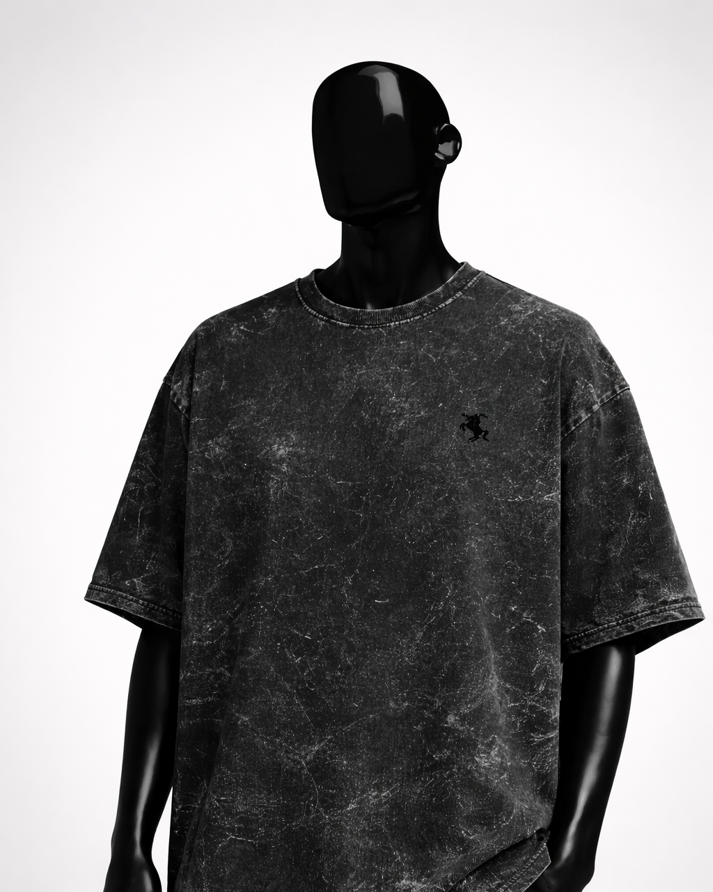 Cavalier Black Acid Oversized Tee