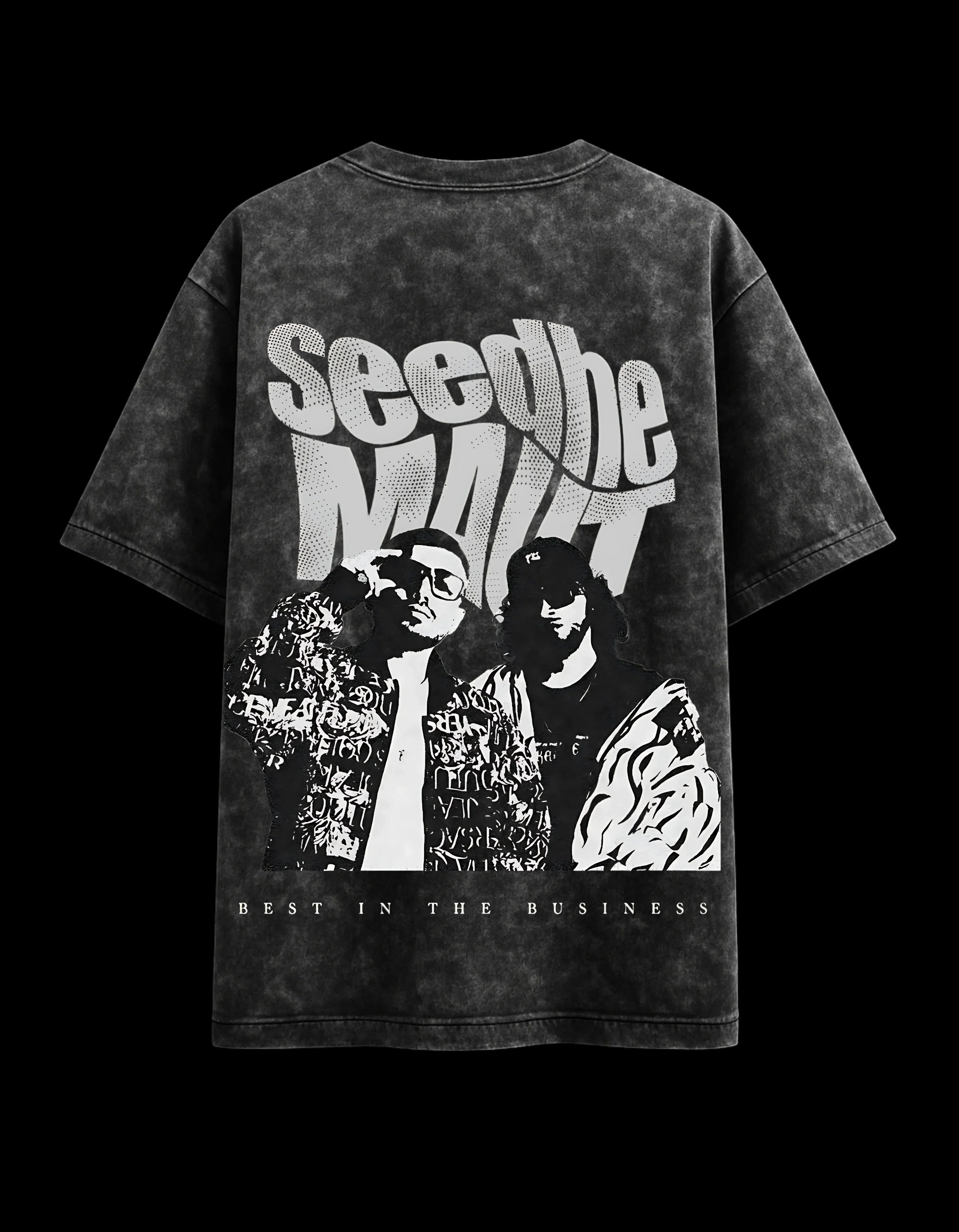 Seedhe Maut Acid Wash Oversized Tee 2XL Manasvi