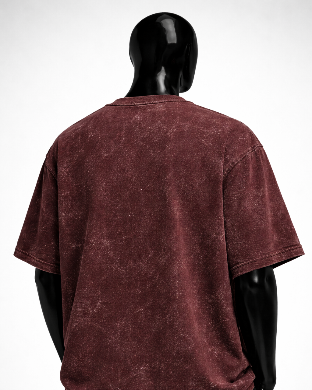 Cavalier Maroon Acid Oversized Tee