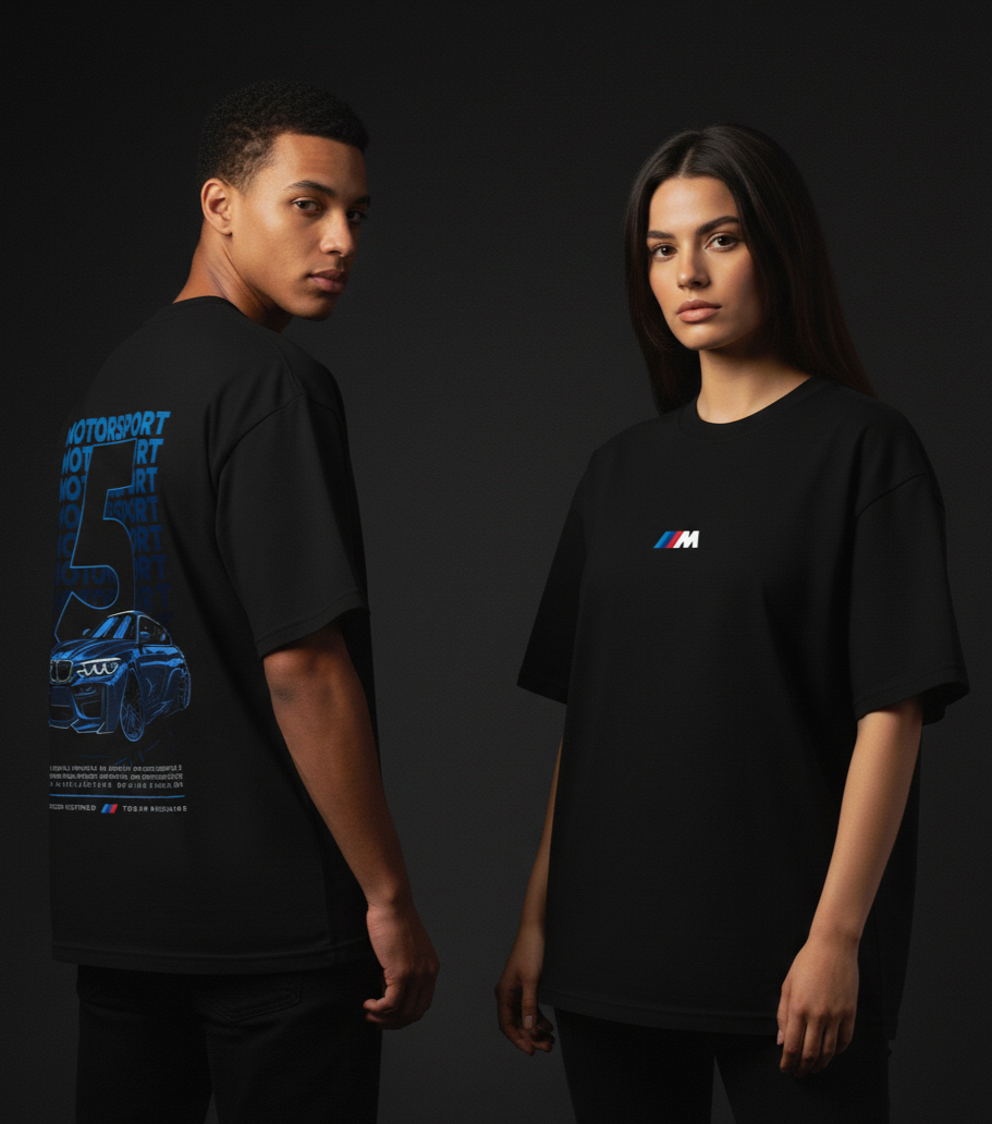 BMW M5 Oversized T-Shirt - Premium Cotton Automotive Apparel Naksh T-Shirts
