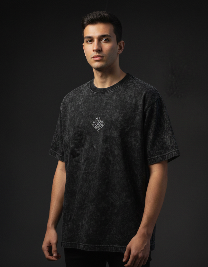 Game of Thrones Acid Wash Oversized Tee Plot Armour